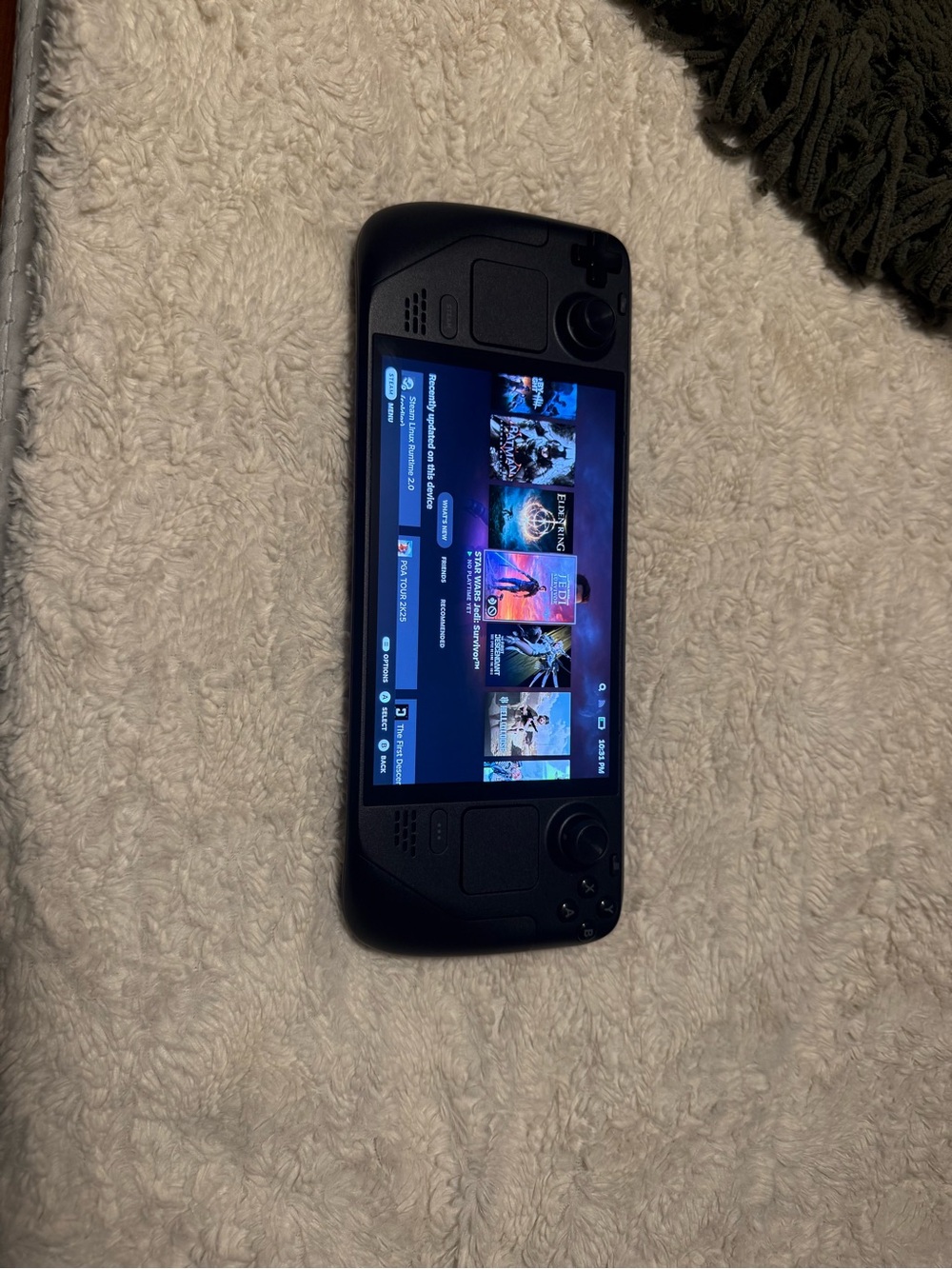 Valve Steam Deck handheld gaming console
OLED screen 
1TB 
Comes with travel cas
